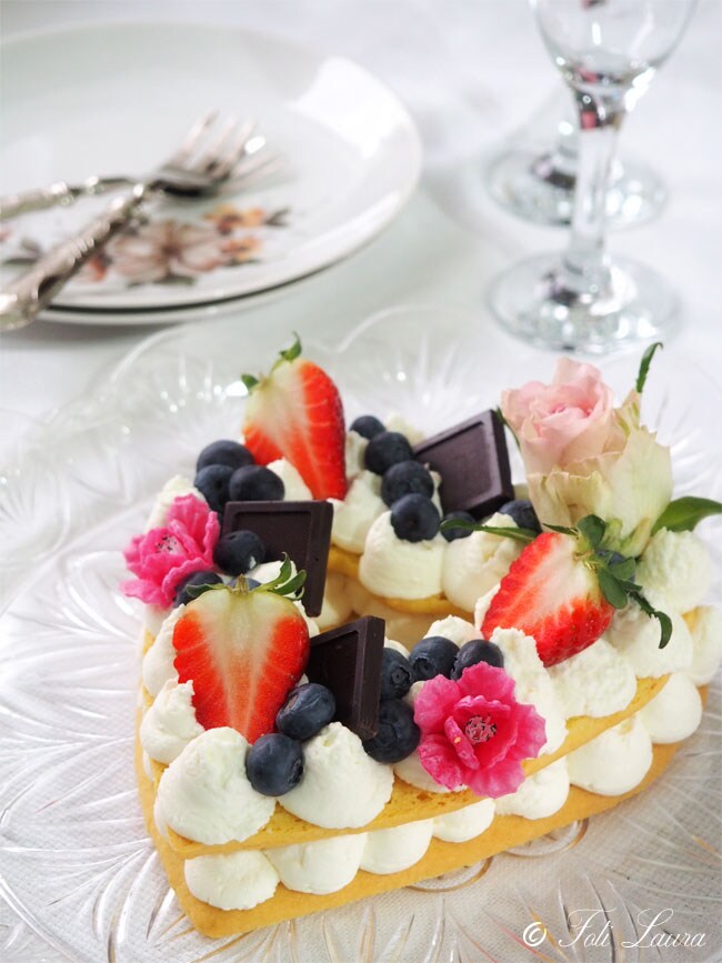 Cream tart avec pâte sablée molle