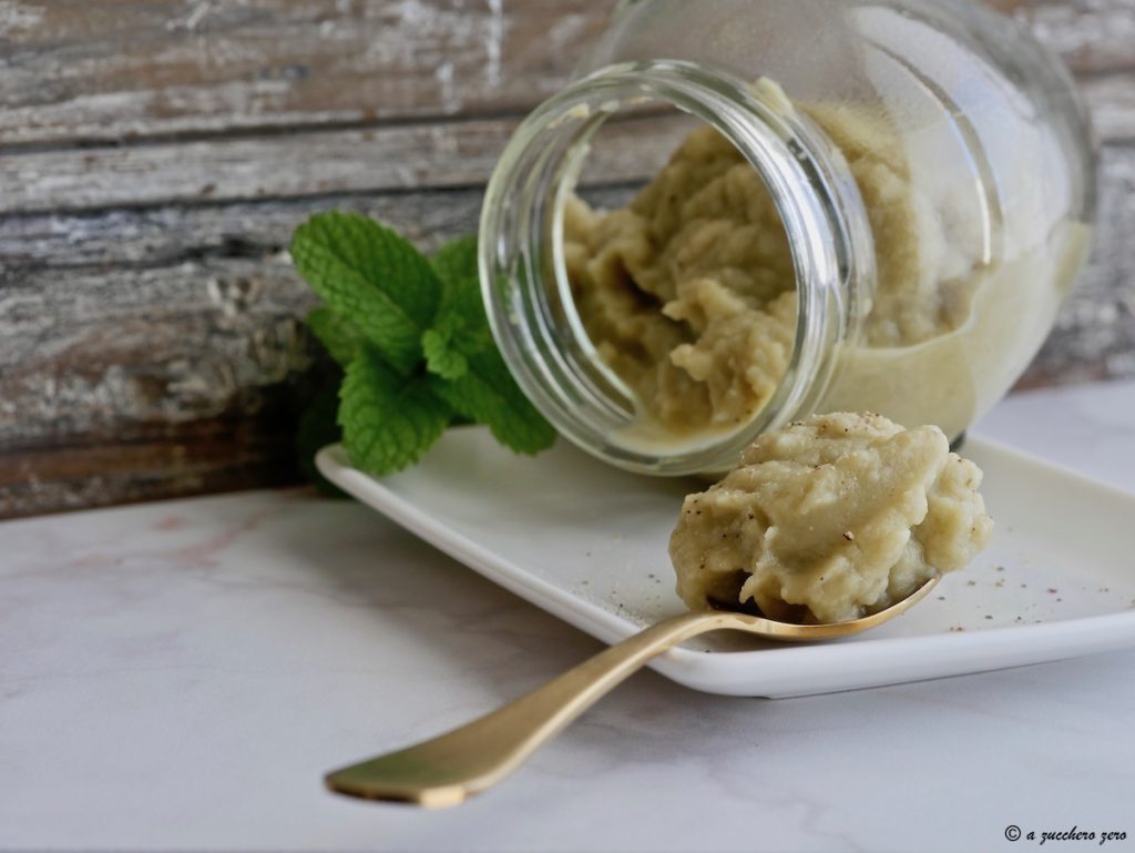 Crème d'aubergine légère
