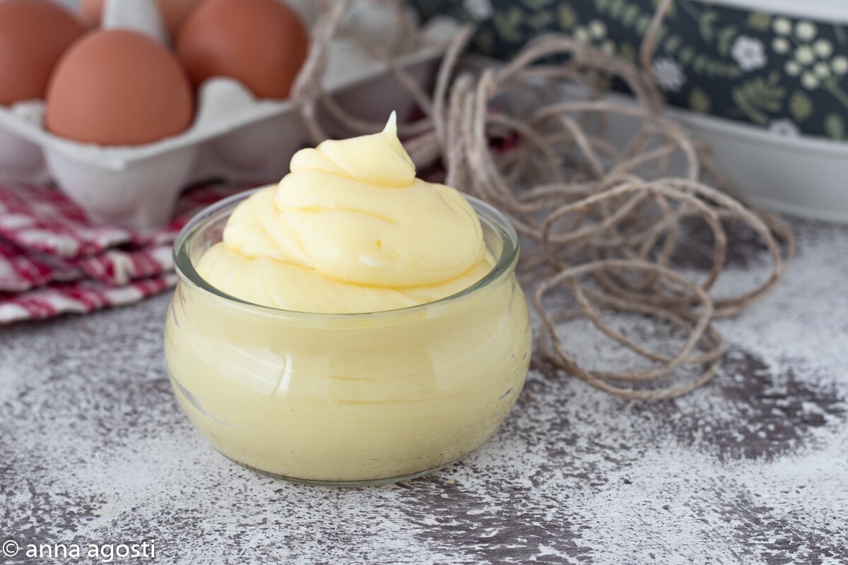 Crème pâtissière à cuire au four