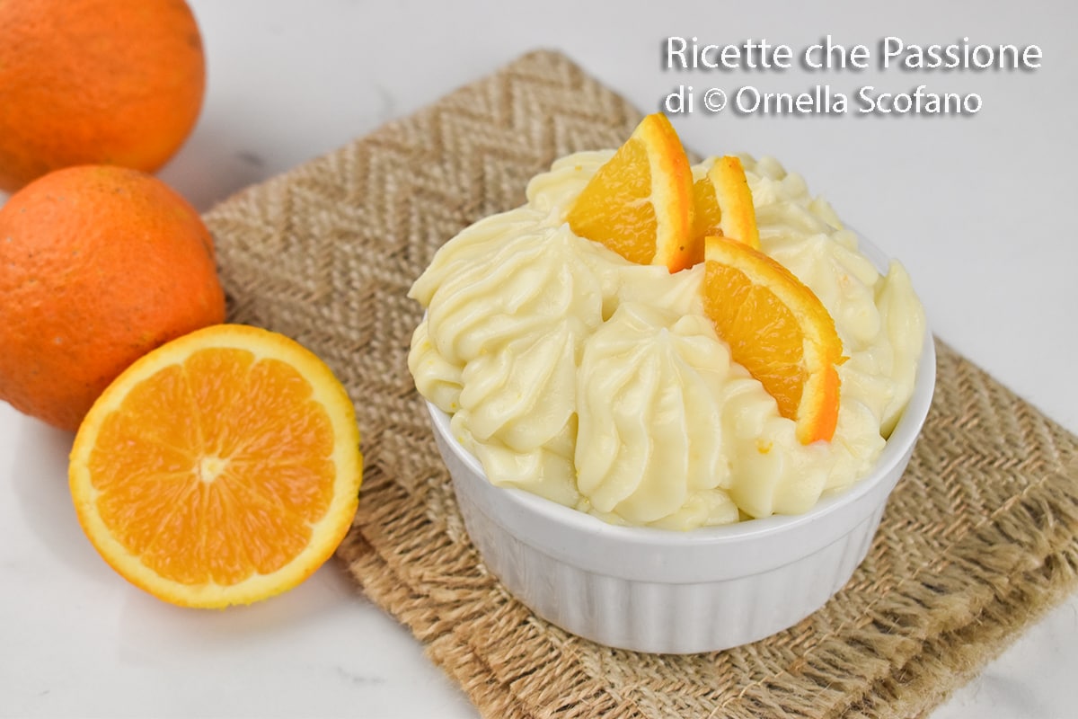 Crème pâtissière à l’orange rapide et légère