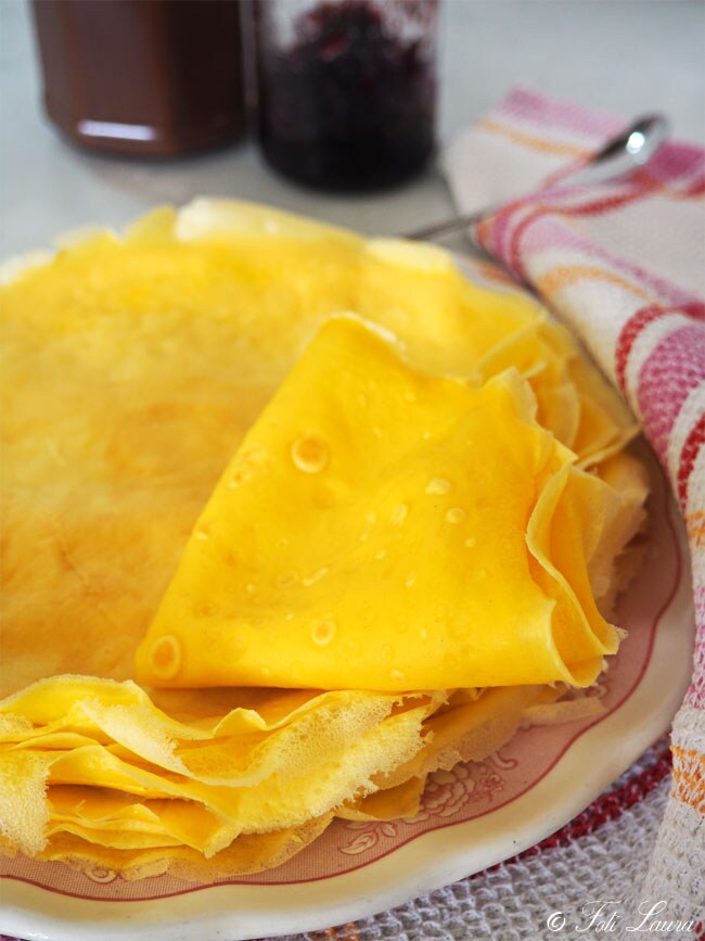 Crêpes prêtes à être garnies
