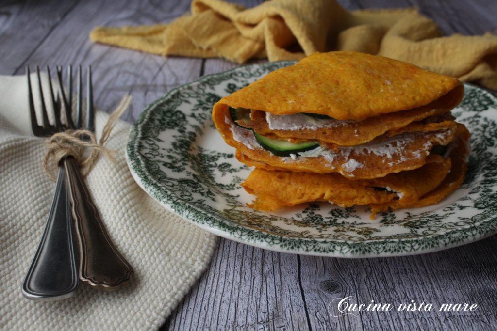 Crêpes de carottes Cuisine vue mer