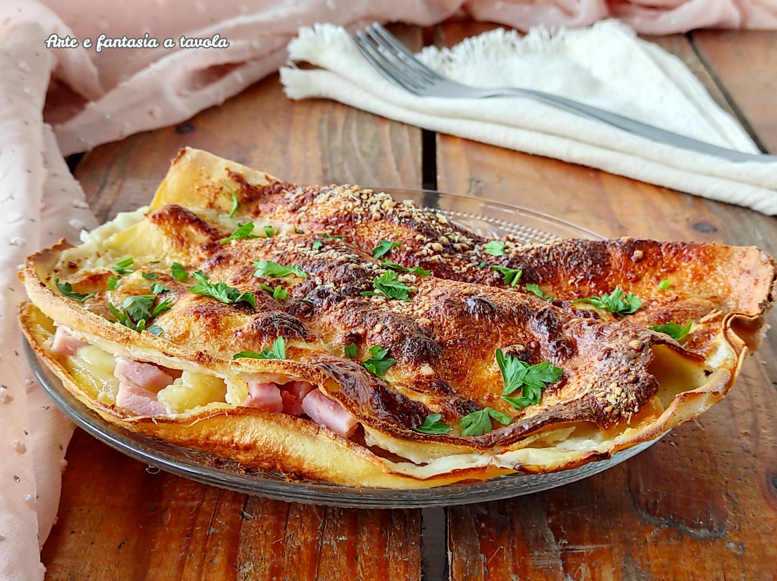 Crêpes de riz jambon et brie