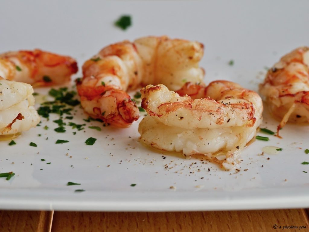 Crevettes au citron dans friteuse à air