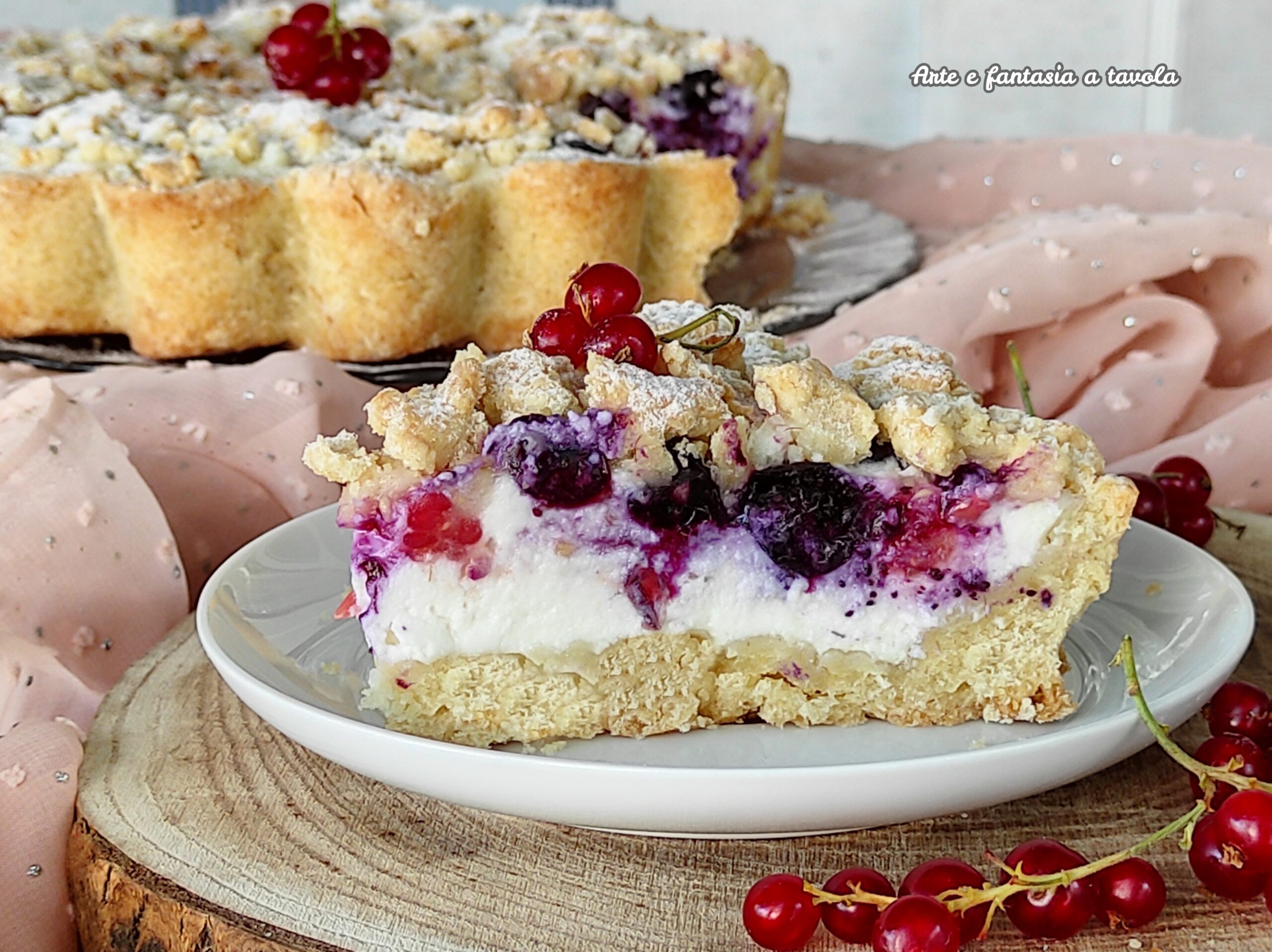 Crumble aux fruits rouges et à la ricotta