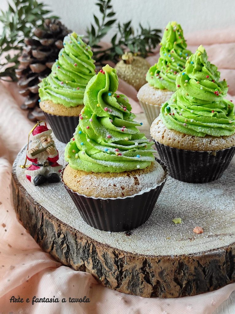 Cupcakes sapin de Noël
