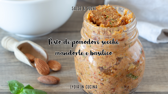 Pesto de tomates séchés, amandes et basilic