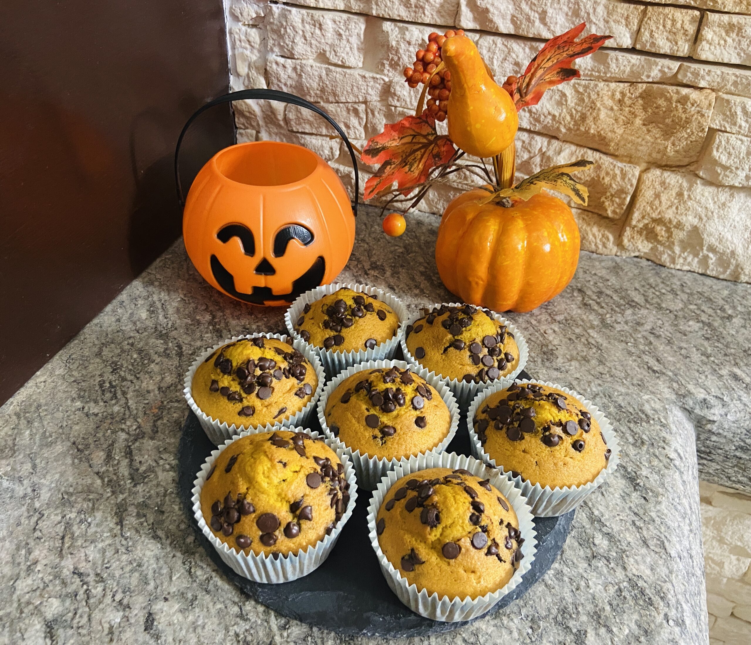 Muffins à la citrouille et au chocolat