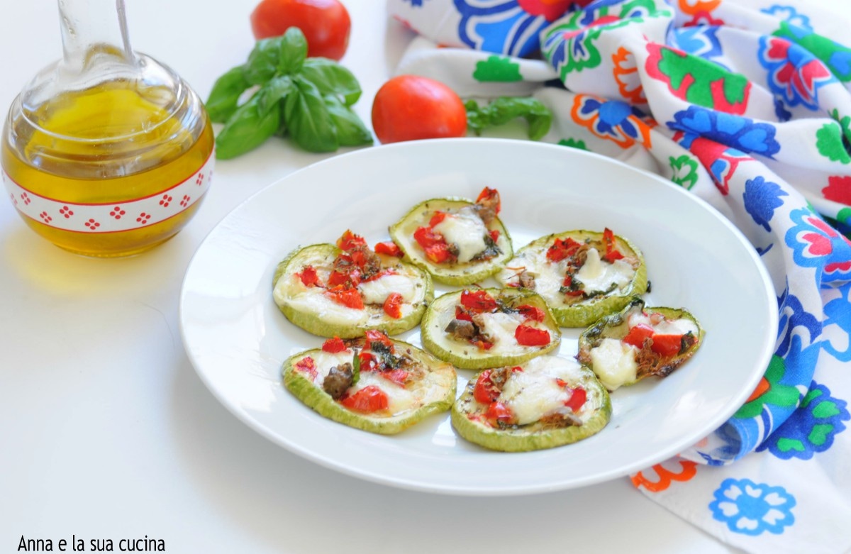 Tranches de courgette au four à la pizzaiola