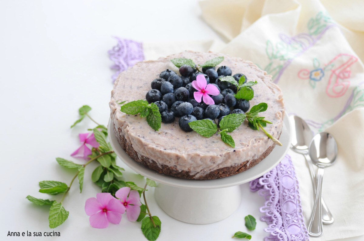 Cheesecake légère aux myrtilles