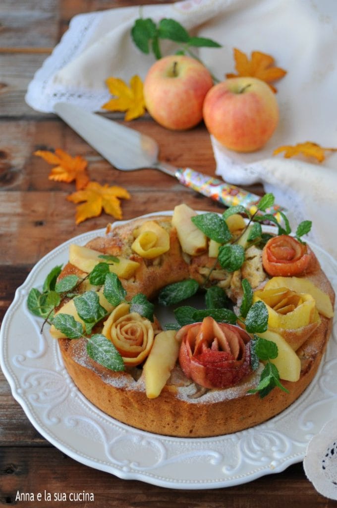 Couronne aux pommes, gâteau spectaculaire