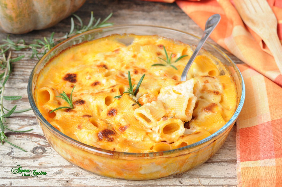 Pâtes au four avec courge et béchamel