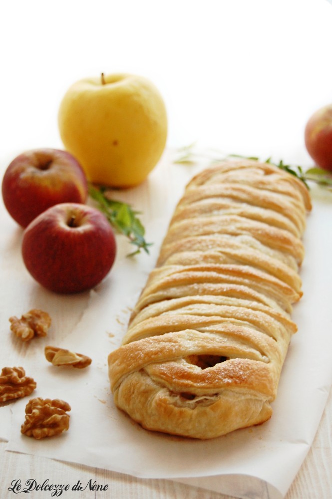 feuilleté aux pommes et noix