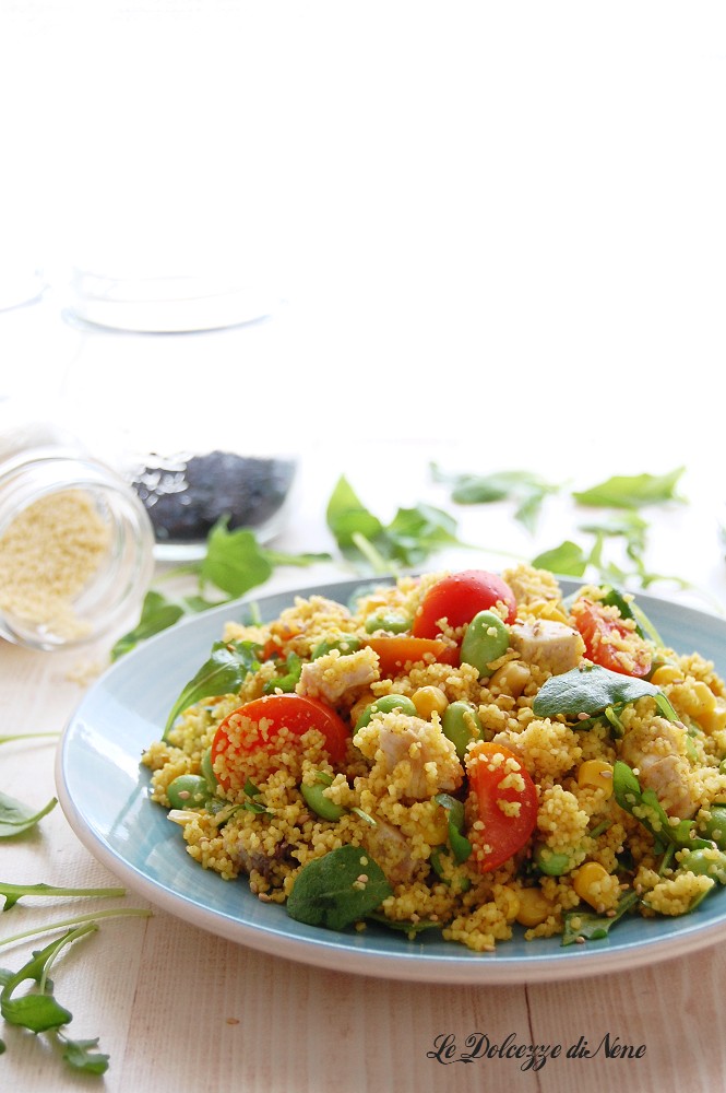 salade de couscous avec espadon