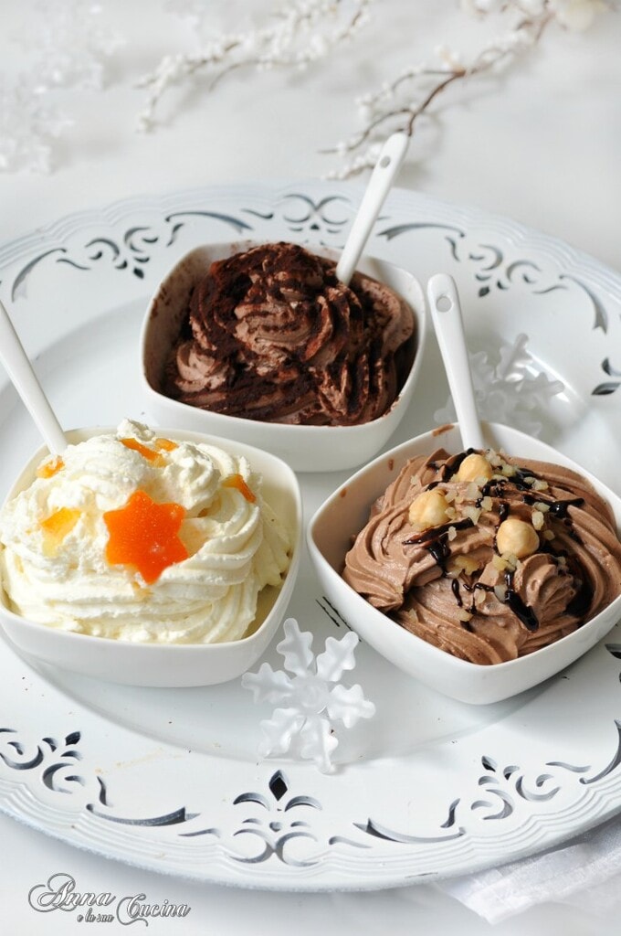 Crème au mascarpone et à la crème fraîche goûts variés