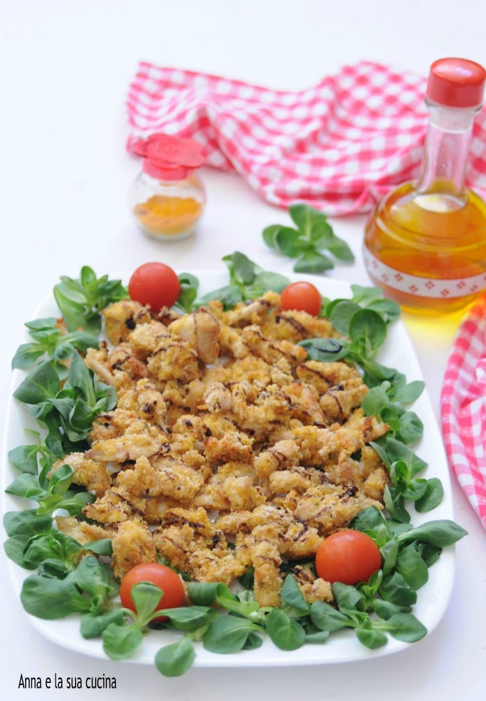 Émincés de poulet panés au four