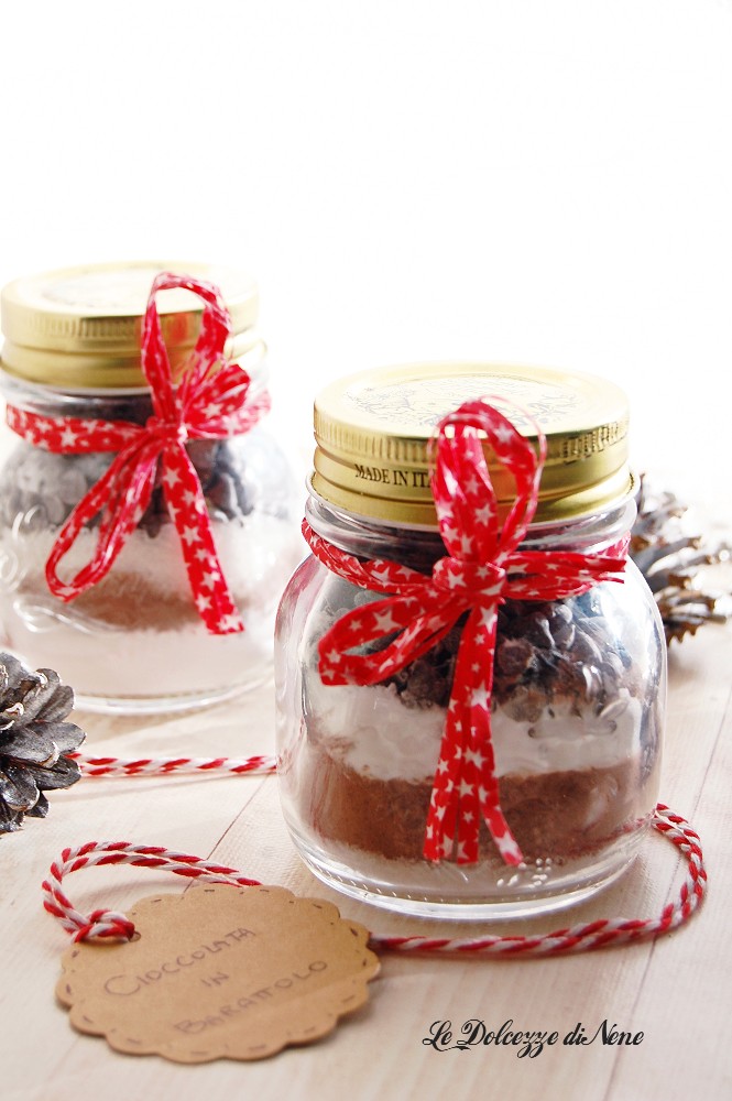 Mélange pour chocolat chaud en bocal