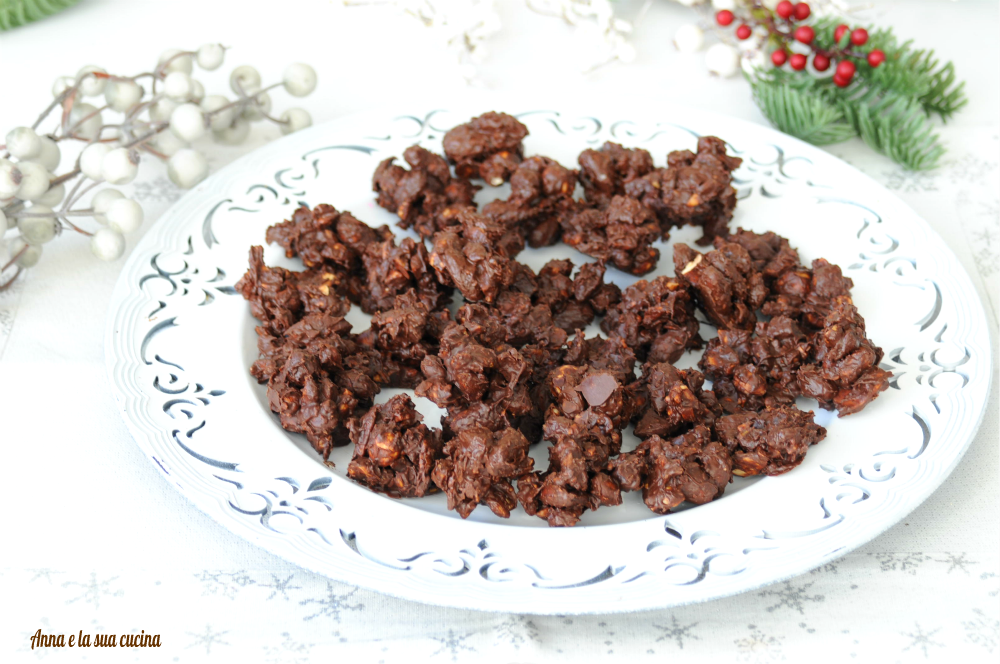 Chocolats croquants aux fruits secs