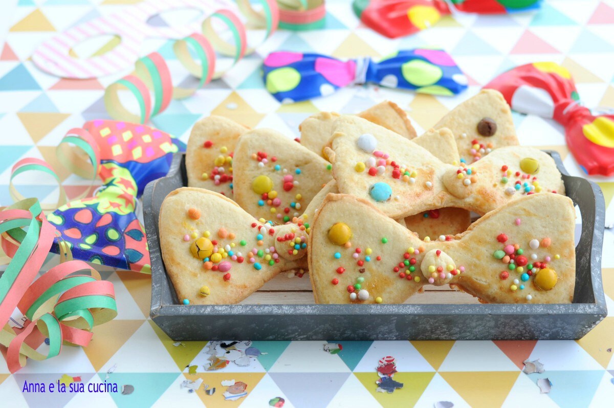 Papillon biscuits de carnaval