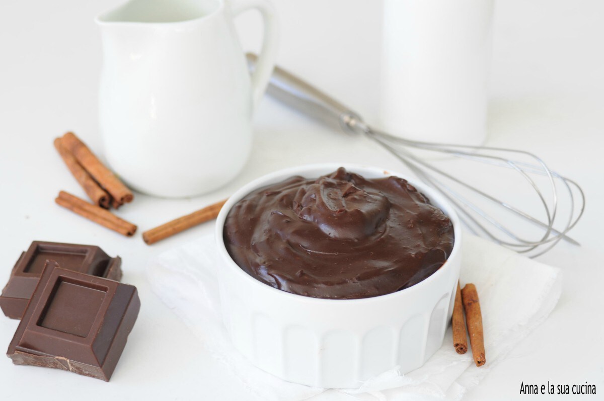 Crème pâtissière au cacao et chocolat