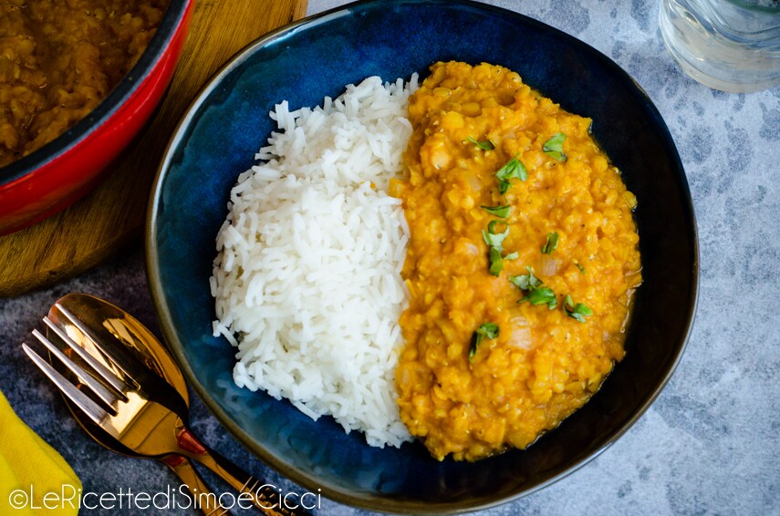 Dahl de lentilles corail