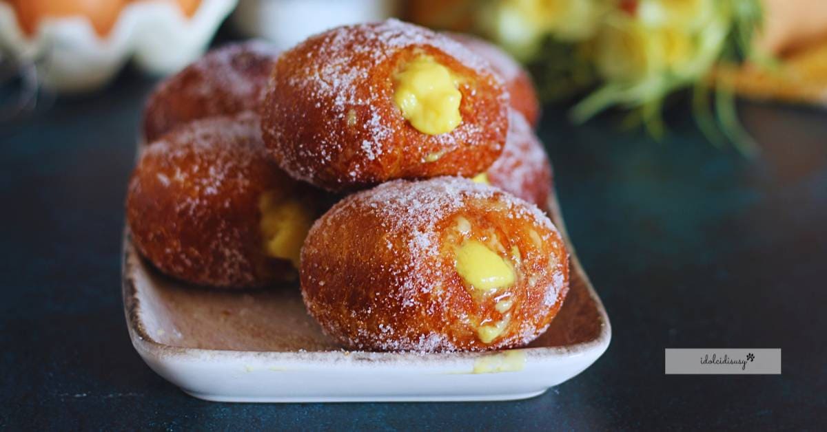 Bombes à la crème moelleuses et délicieuses, la recette originale faite maison