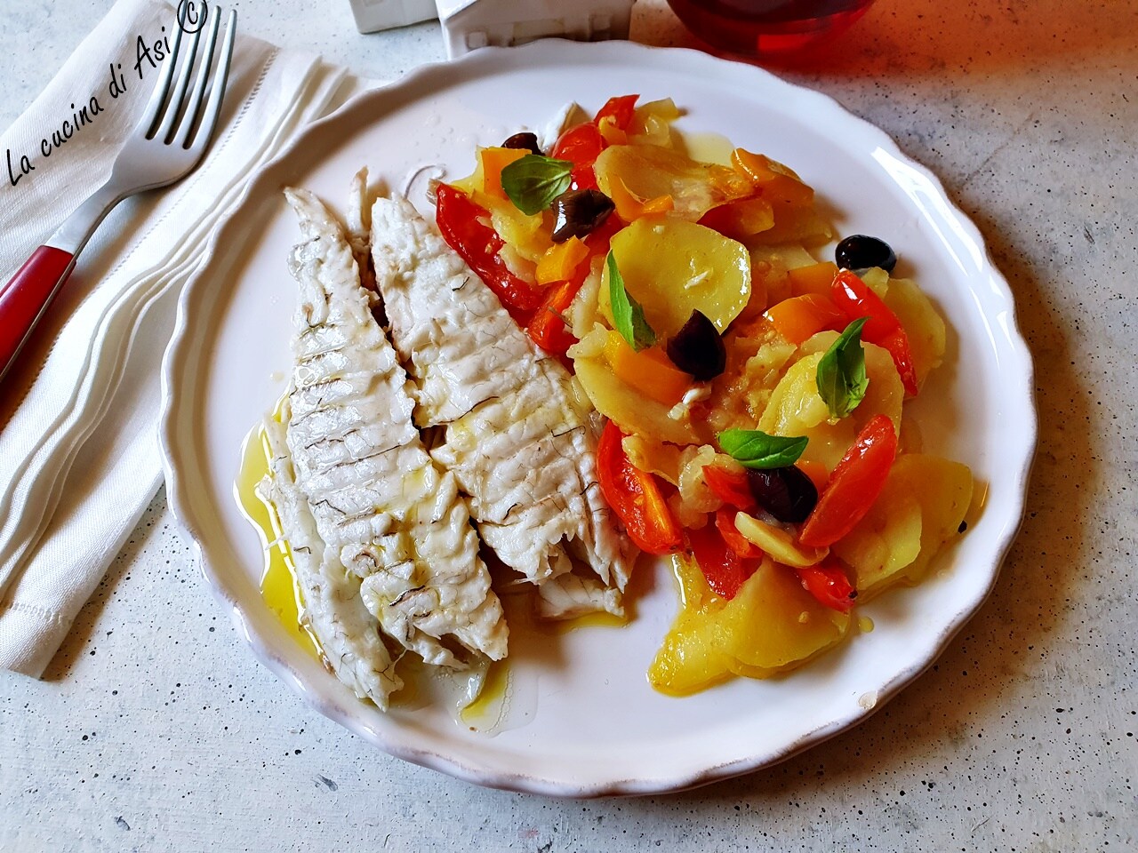 DORADE AU FOUR AVEC LÉGUMES