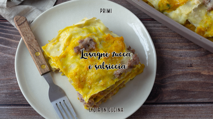 Lasagnes à la courge et saucisse