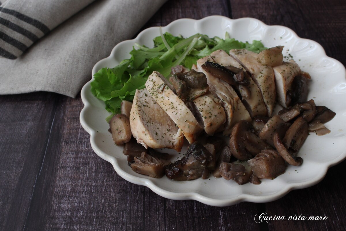 Émincé de poulet aux champignons