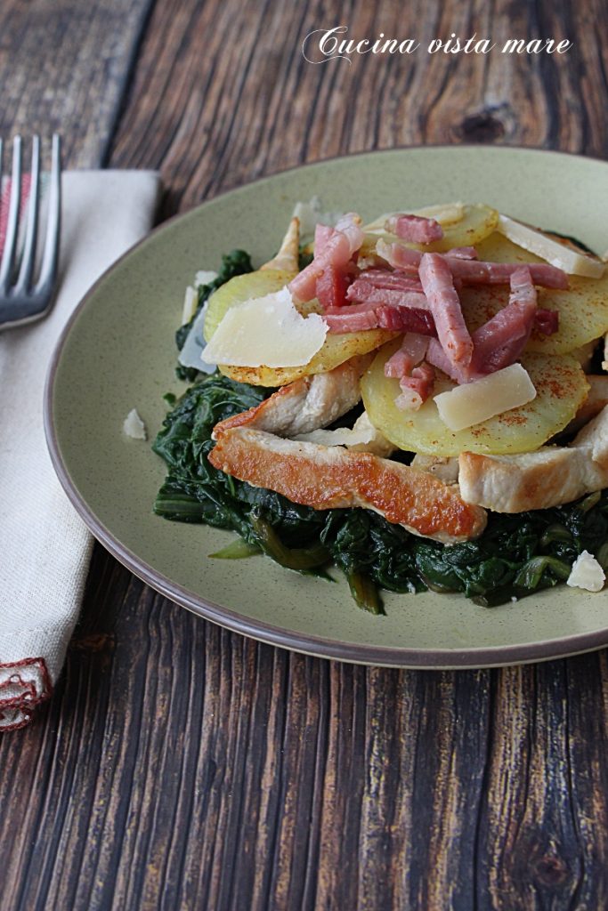 Émincés de poulet millefeuille Cuisine vue mer