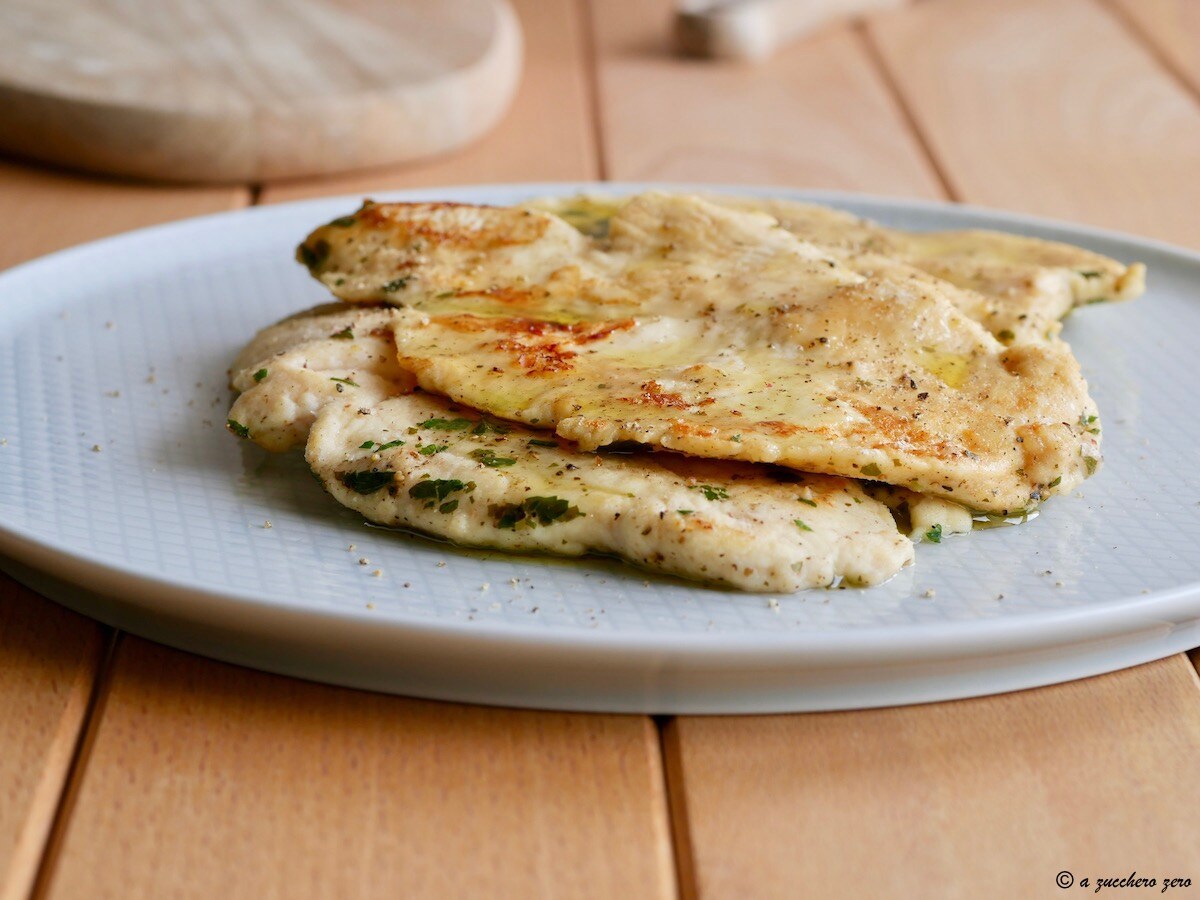 Escalopes de poulet au vin blanc légères