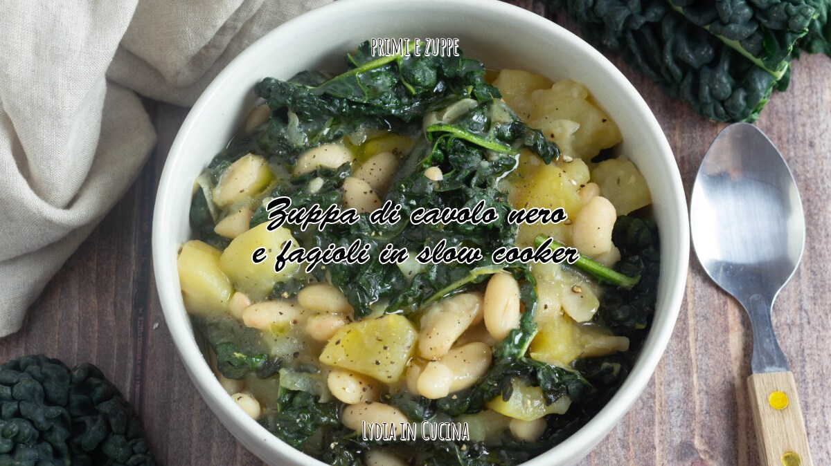 Soupe de chou noir et haricots à la mijoteuse