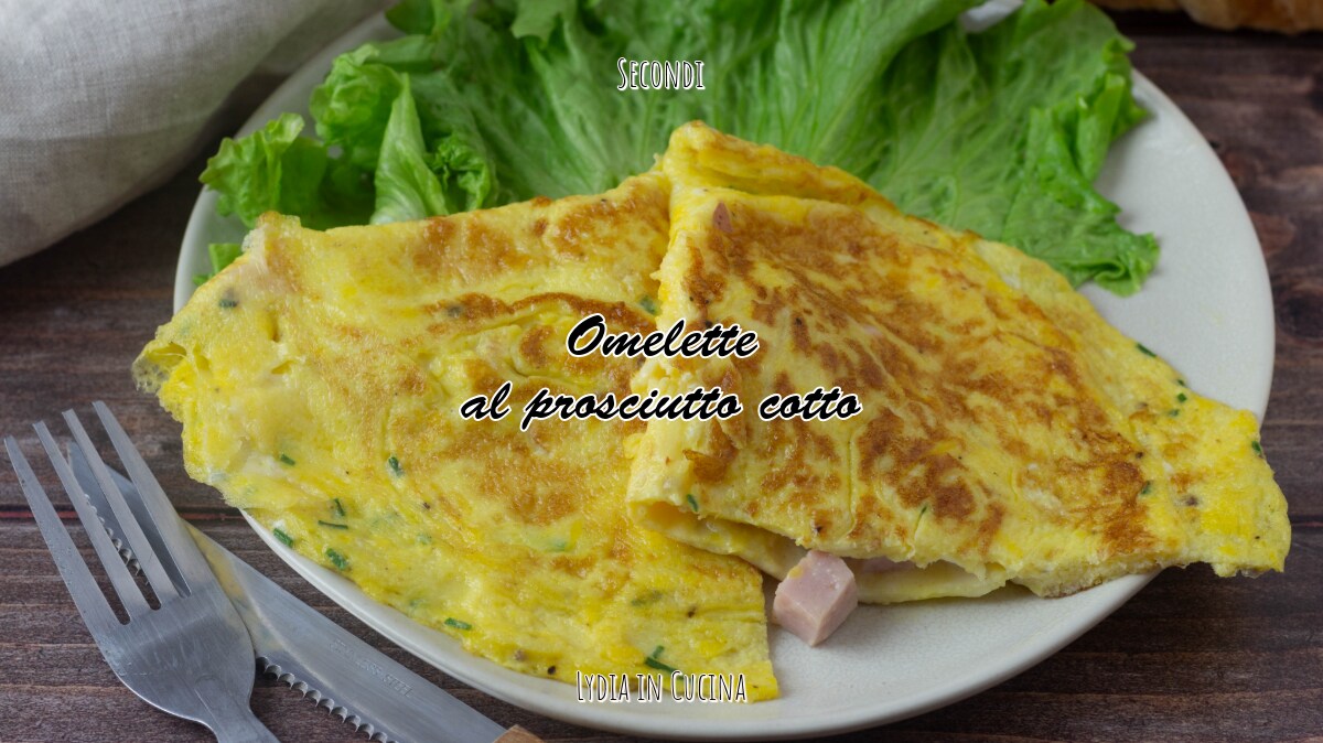 Omelette au jambon et fromage