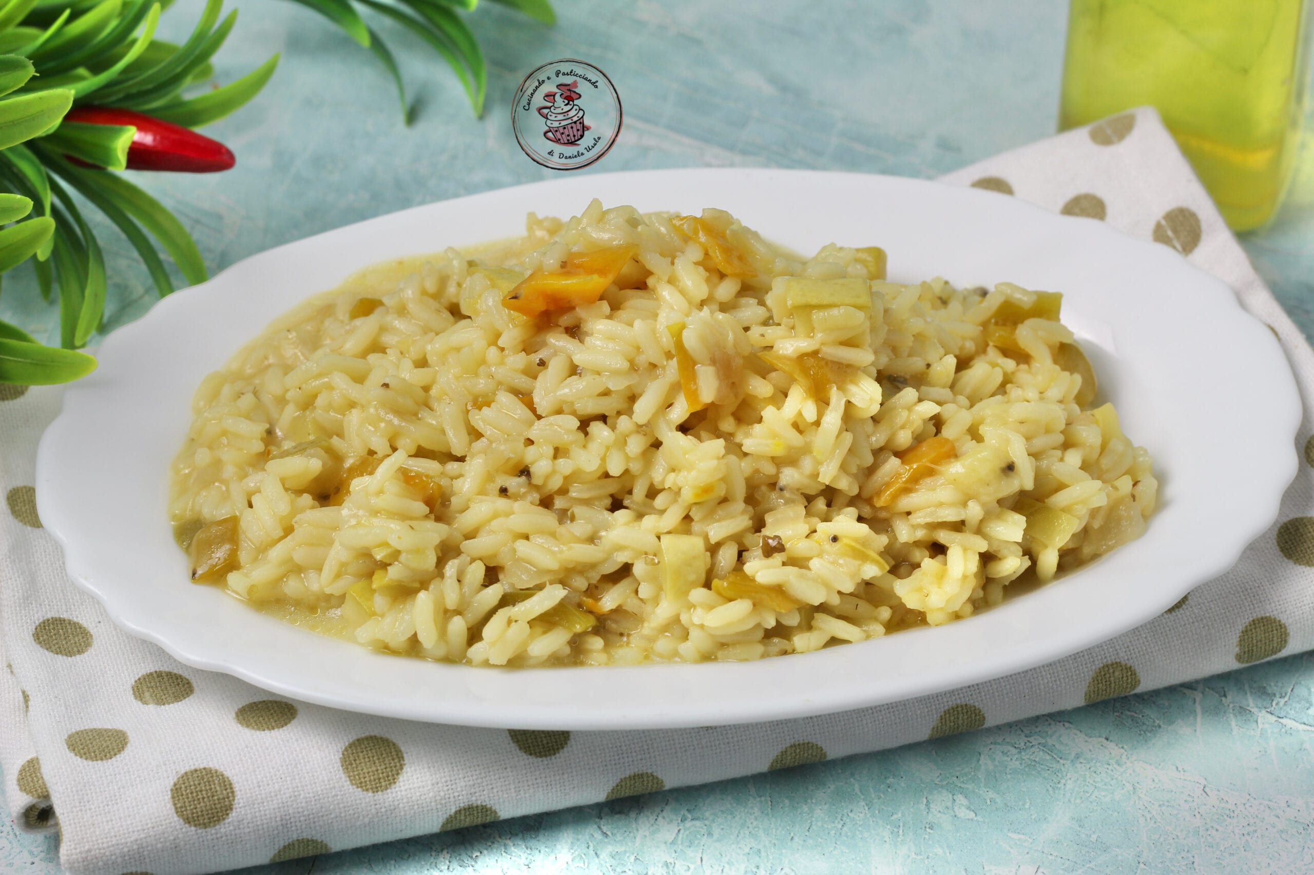 Risotto aux légumes et safran