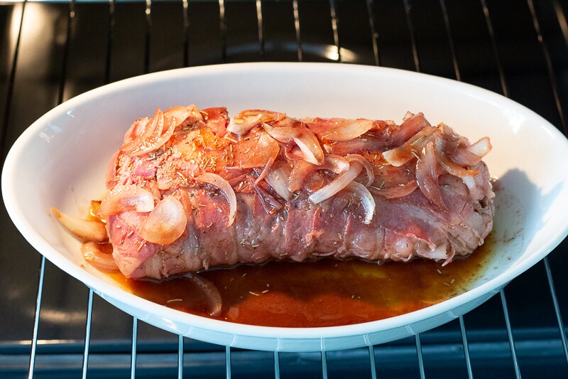 FILET DE PORC EN CROÛTE DE LARD