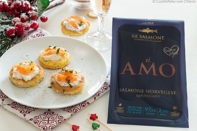 FRITTATINES À LA CRÈME DE RICOTTA ET SAUMON