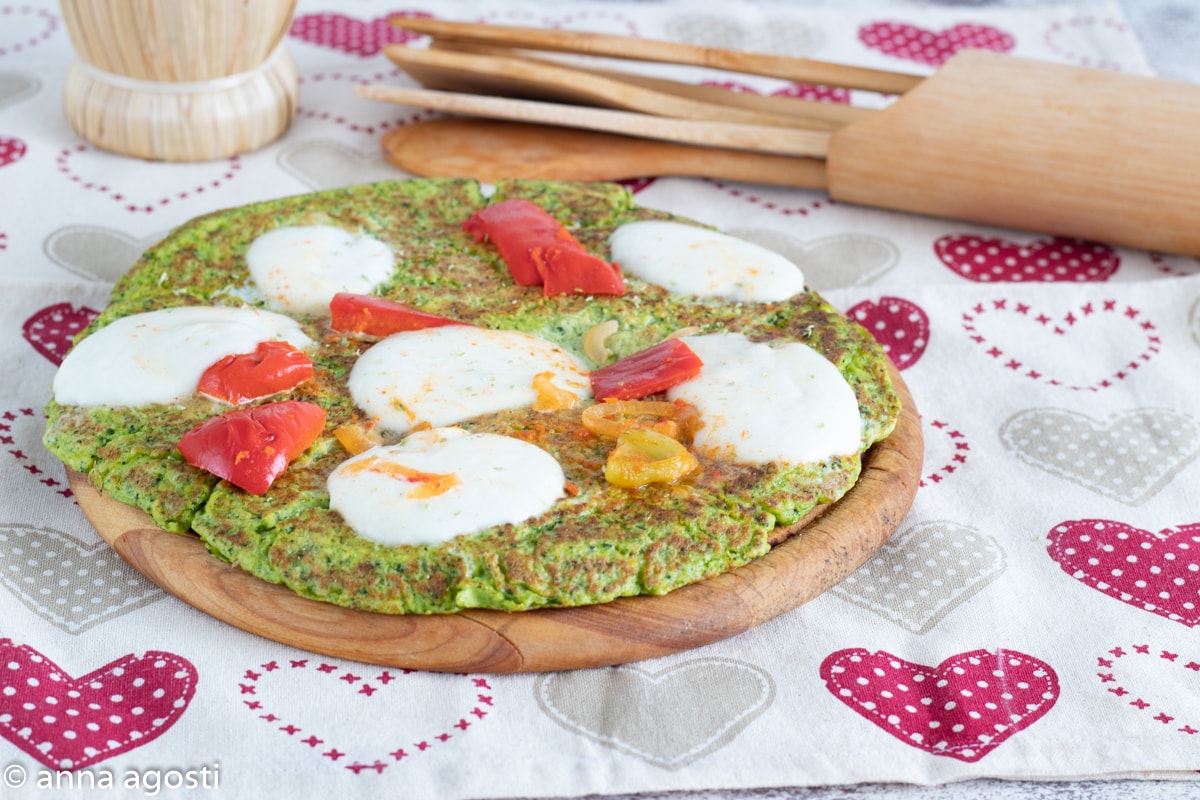 FAUSSE PIZZA DE BROCOLIS à la poêle