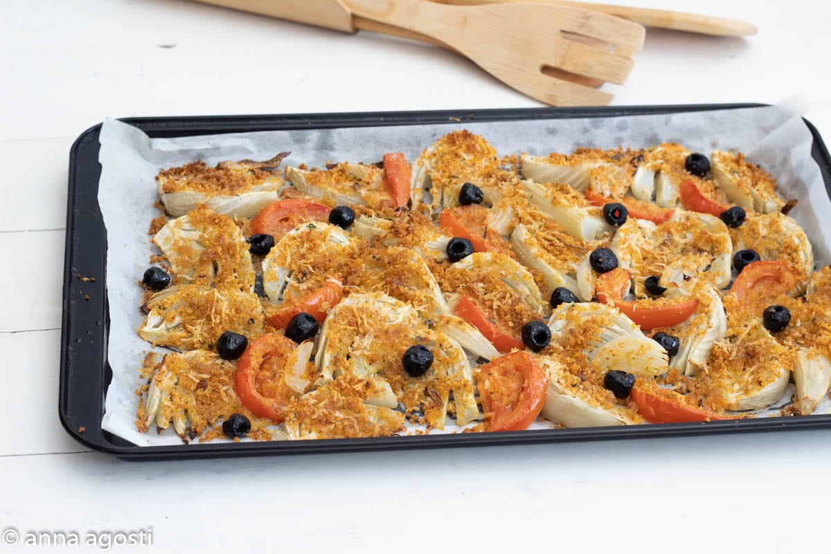 FENOUILS À LA MÉDITERRANÉENNE gratinés au four