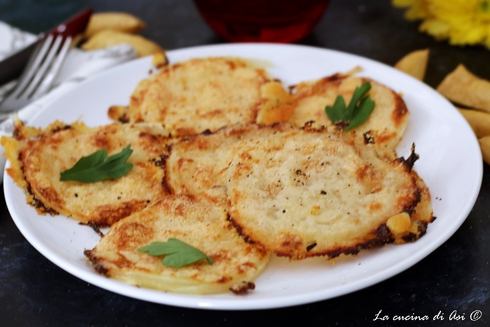 Feuilles d’oignon gratinées