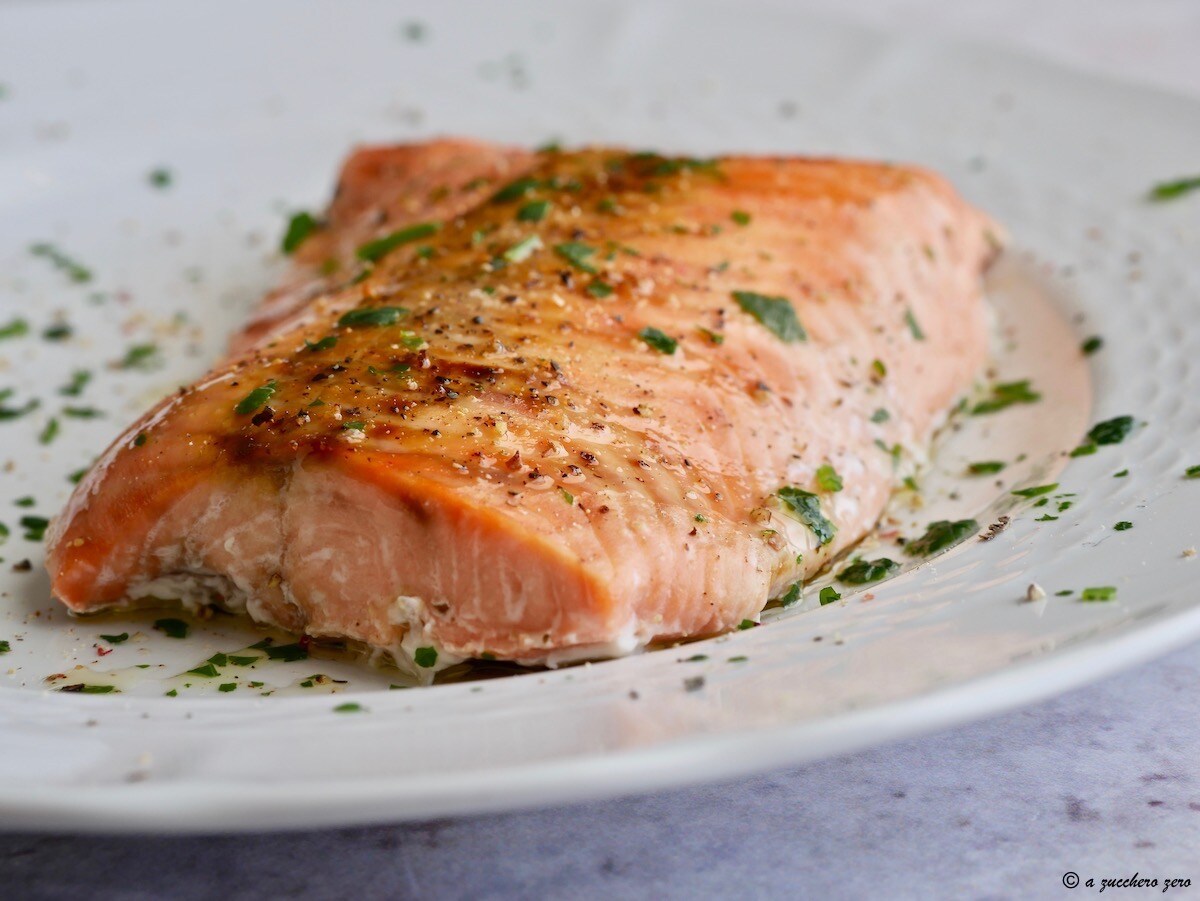 Filet de saumon au four délicat