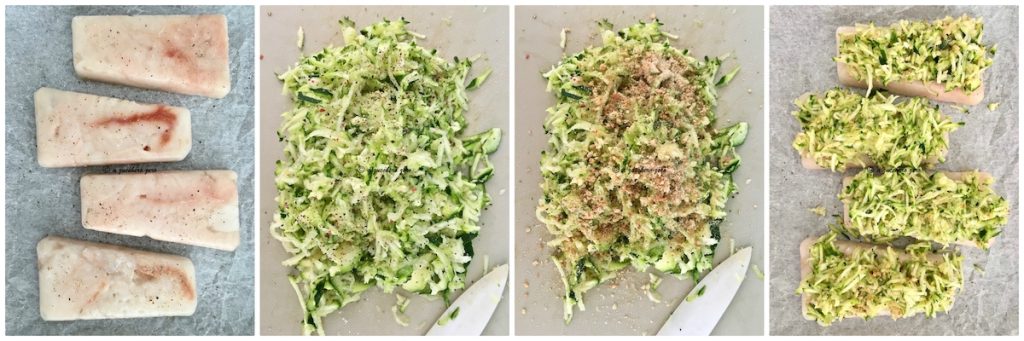 Filets de cabillaud en croûte de courgettes tutoriel
