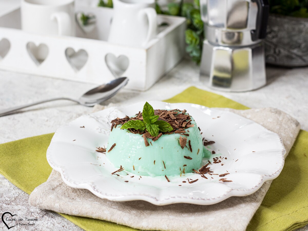 FLAN À LA MENTHE