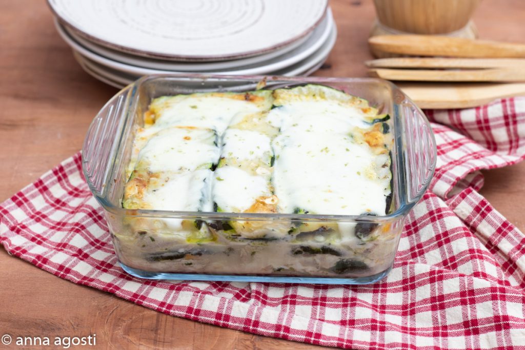 Flan de courgettes et mozzarella