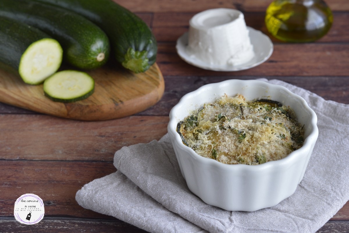 Flan de courgettes et ricotta light