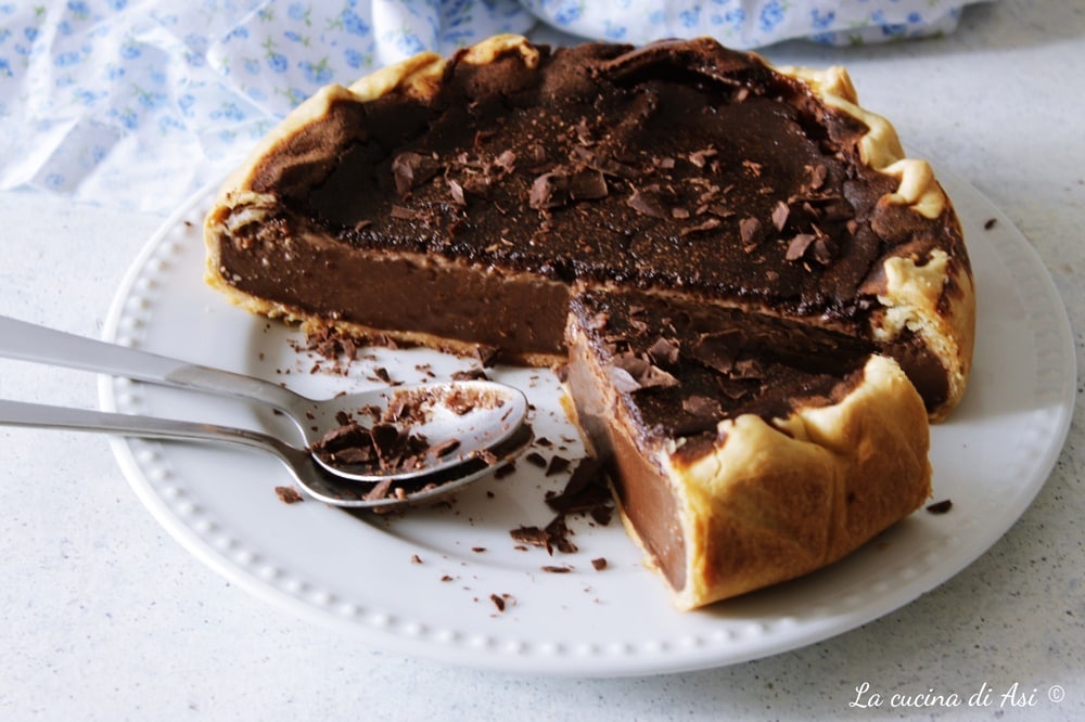 Flan pâtissier au chocolat