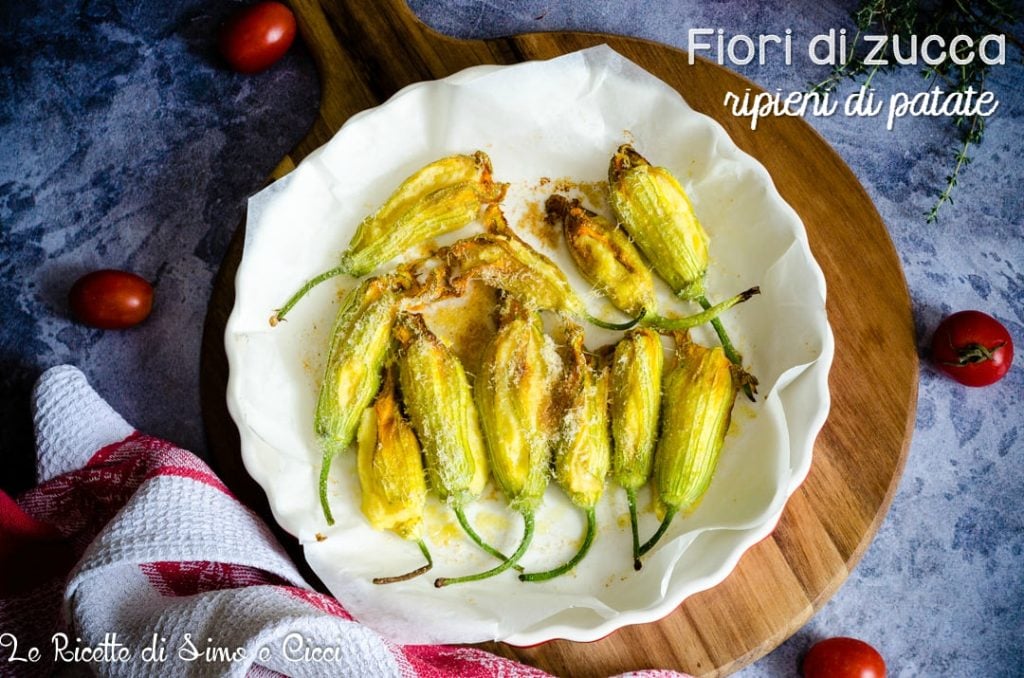 Fleurs de courgette farcies de pommes de terre