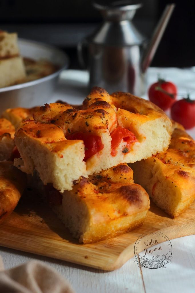 Focaccia Avec Pomme de Terre Crue
