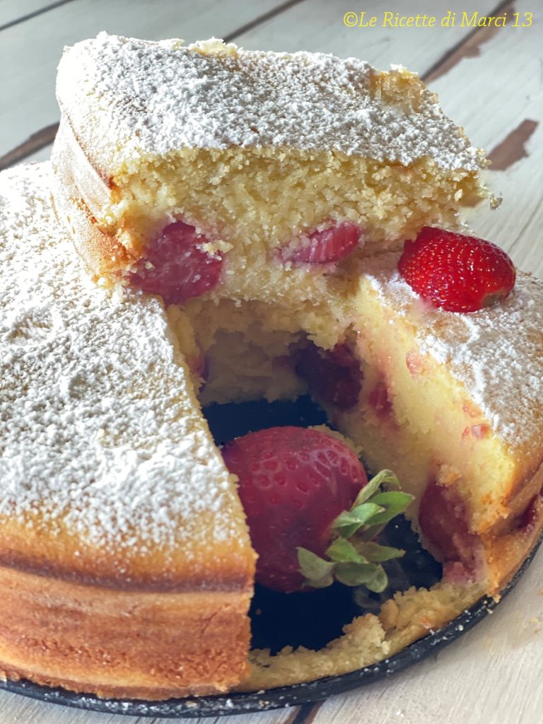 Fondant crémeux estival aux fraises et à la ricotta