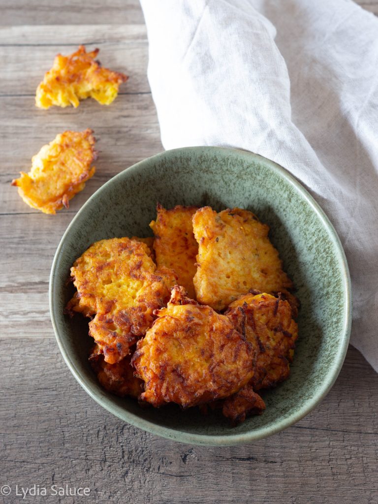 beignets de potiron et parmesan étape