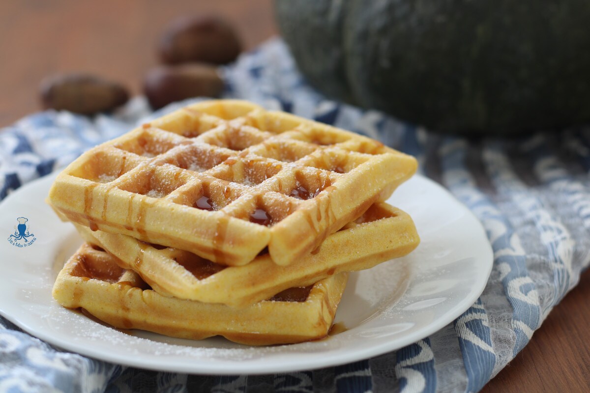 Gaufres sucrées à la citrouille